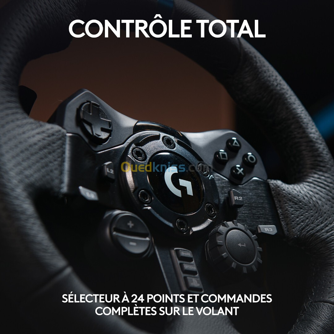 LOGITECH G G923 VOLANT DE COURSE - AVEC PÉDALES - TRUEFORCE - INDICATEUR DE RÉGIME - PC / PS 5 / PS4