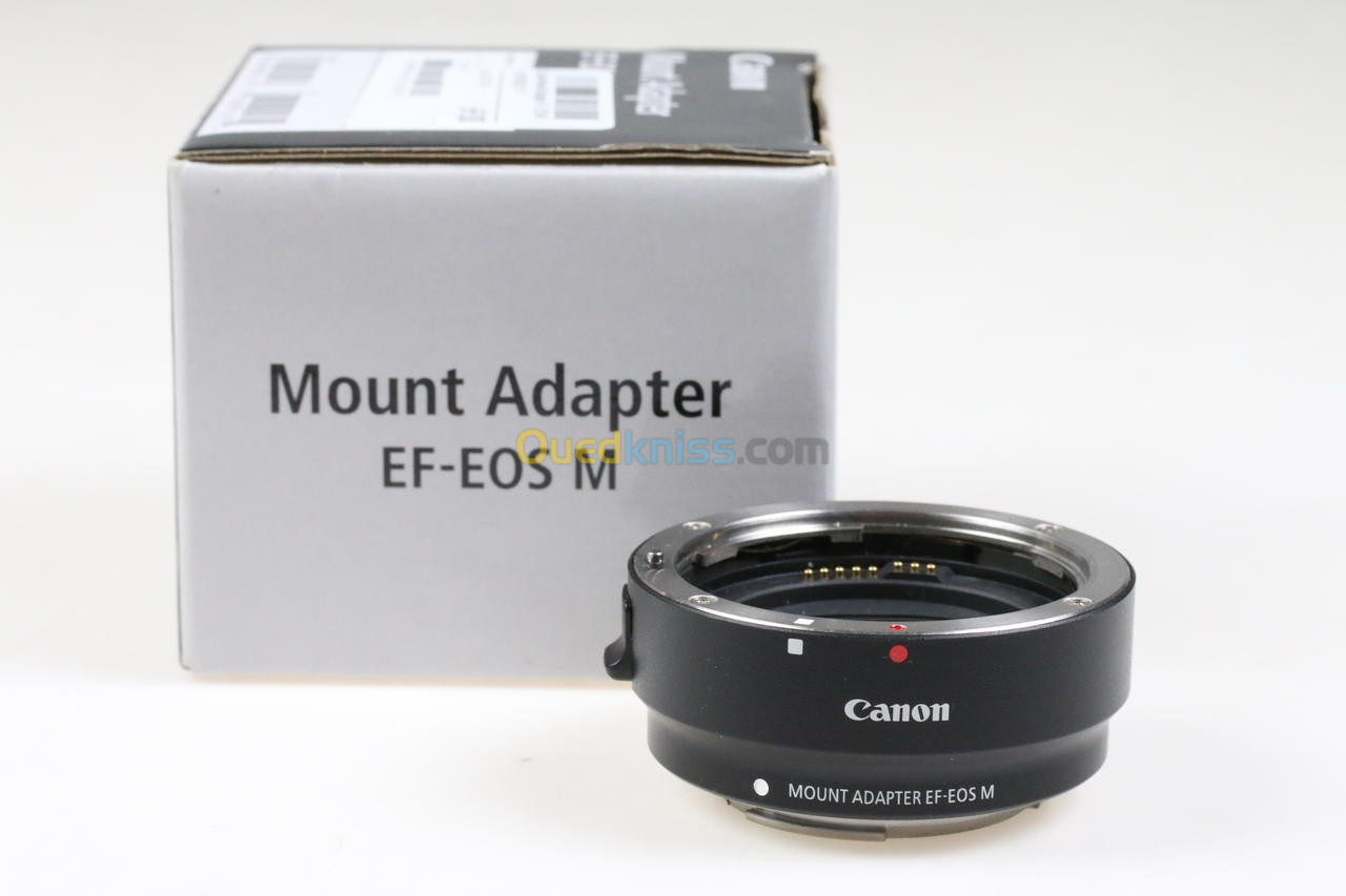 ADAPTATEUR MONTURE CANON EF-EOS M ORIGINAL- À BOÎTIER EOS - POUR EOS M10 M50 M50 Mark II M100 -NOIR