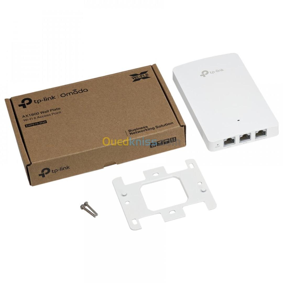 TP-LINK EAP615 AX1800 - POINT D'ACCES WIFI 6 - 5GHz - PoE GIGABIT - 1800 Mbps - PLAFONNIER - VLAN