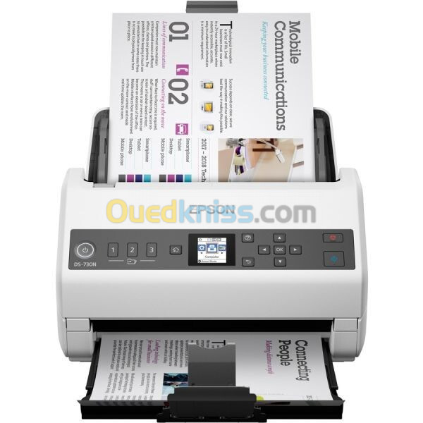 EPSON DS-730N SCANNER À DÉFILEMENT - WORKFORCE - WI-FI - 40 PPM - 600 DPI - USB - RJ45 - 100 PAGES