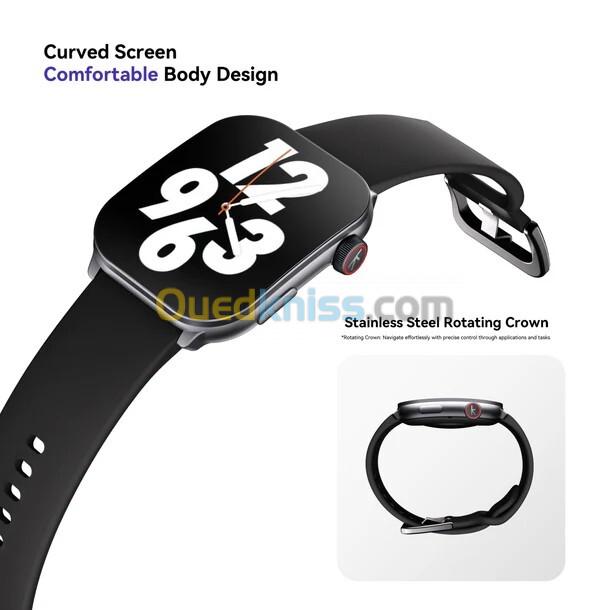 SMART WATCH KIESLECT BALANCE - Bluetooth - 2.1" AMOLED - CURVED - SPORT - WATERPROOF - CUIR -  NOIR 