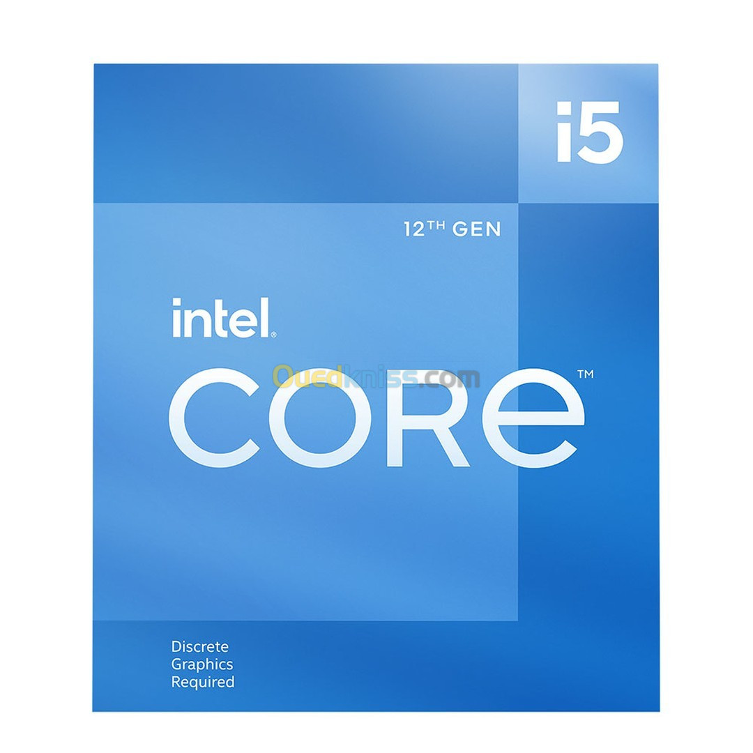 Processeur INTEL CORE i5 12400F - 2.5 GHz - 4.4 GHz - 6 - Core - 12-Threads Socket 1700 - Box -