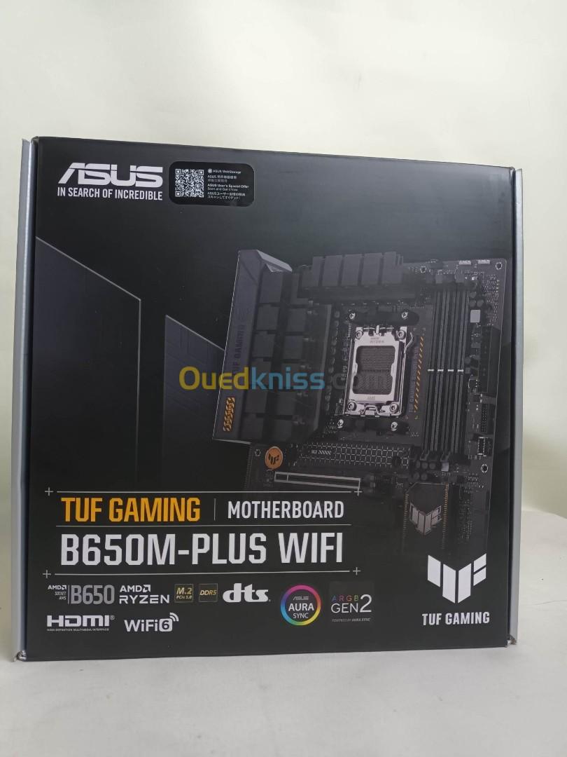 ASUS TUF GAMING B650M-PLUS WIFI - Micro ATX Socket AM5 AMD- M.2 PCIe 5.0 - USB 3.2 