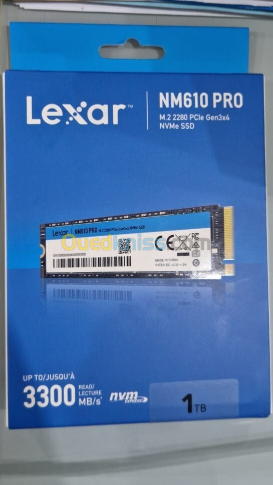 LEXAR NM610 PRO 1TB - SSD M.2 NVME - DISQUE DUR INTERNE - JUSQU'À 3000 MO/S - PCIE GEN3 X4 M.2 2280