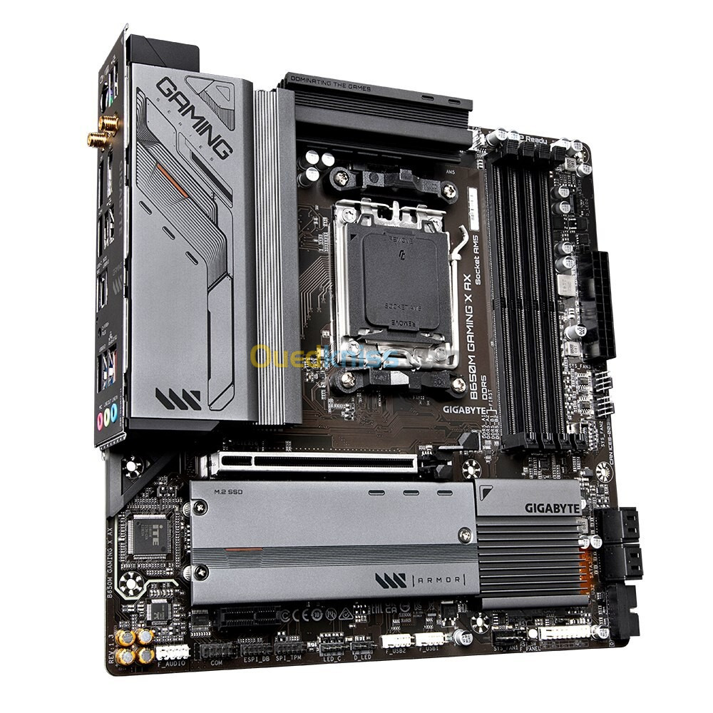 GIGABYTE B650M GAMING X AX - CARTE MÈRE AMD - SOCKET AM5 - 4 DIMM - PCIe 4.0 x4 M.2 - Wi-Fi 6E 