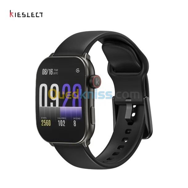 SMART WATCH KIESLECT BALANCE - Bluetooth - 2.1" AMOLED - CURVED - SPORT - WATERPROOF - CUIR -  NOIR 