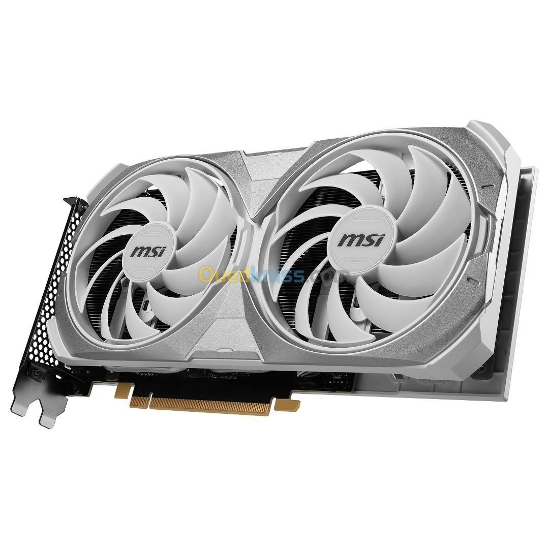 MSI GeForce RTX 4070 VENTUS 2X WHITE 12G OC - GDDR6X - 21000 MHz - 4K UHD - WHITE EDITION 