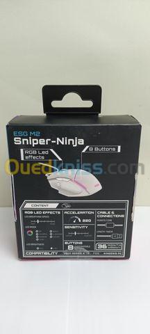 ESG M2 Sniper-Ninja Souris Gaming avec 8 boutons Led Rgb