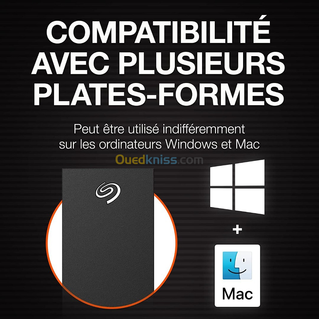 Seagate One Touch 12To HDD - Disque Dur - Externe Portable - USB 3.0 Gen 1  - Algiers