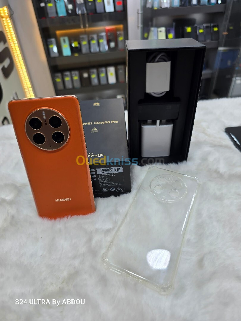 Huawei Mate 50 Pro 256gb 100% orange cuir harmony os