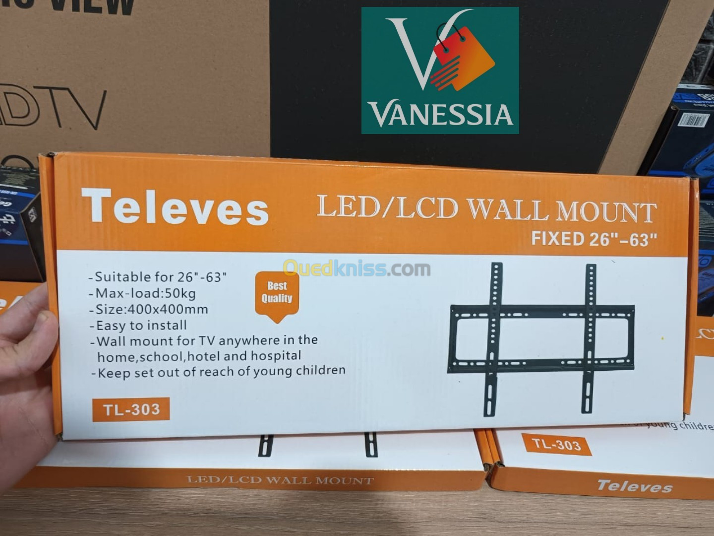 Télévision marque kiowa 32p + démo+ support