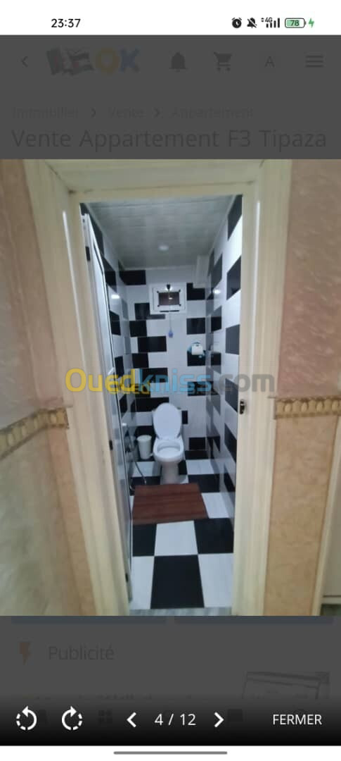 Location Appartement F3 Tipaza Bou ismail