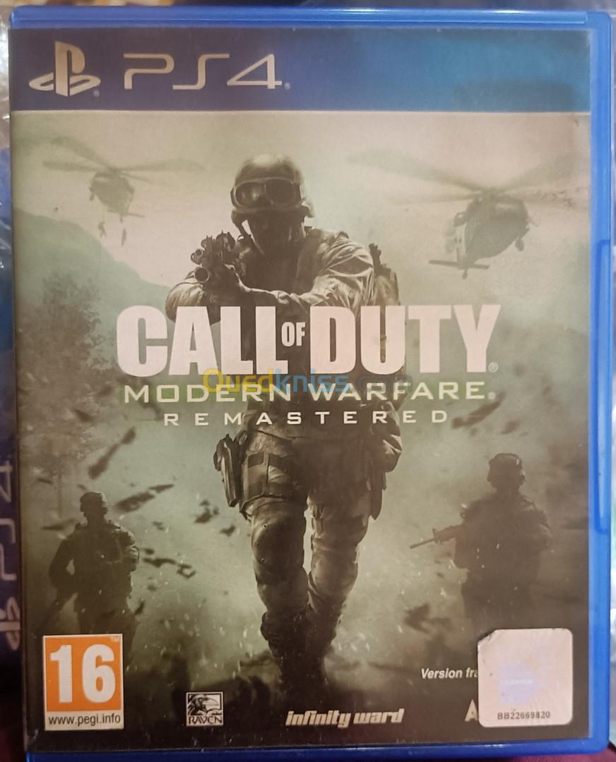 Jeu Playstation 4 (PS4) Call of duty Modern Warfare Remastered (rare)