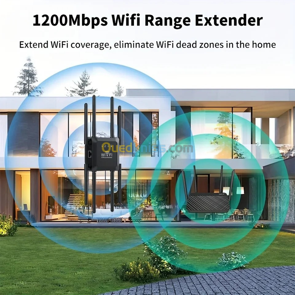 Répéteur wifi 300 Mbps à 8 Antennes 