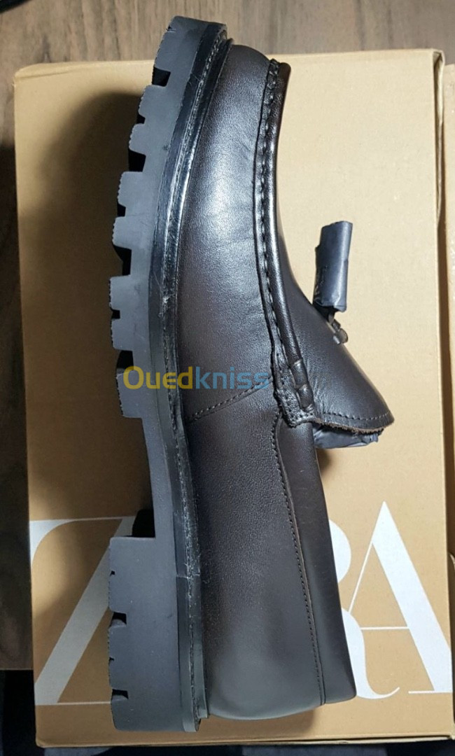 ZARA MOCASSIN CUIR ORIGINAL HOMME LIVRAISON 58 WILAYA