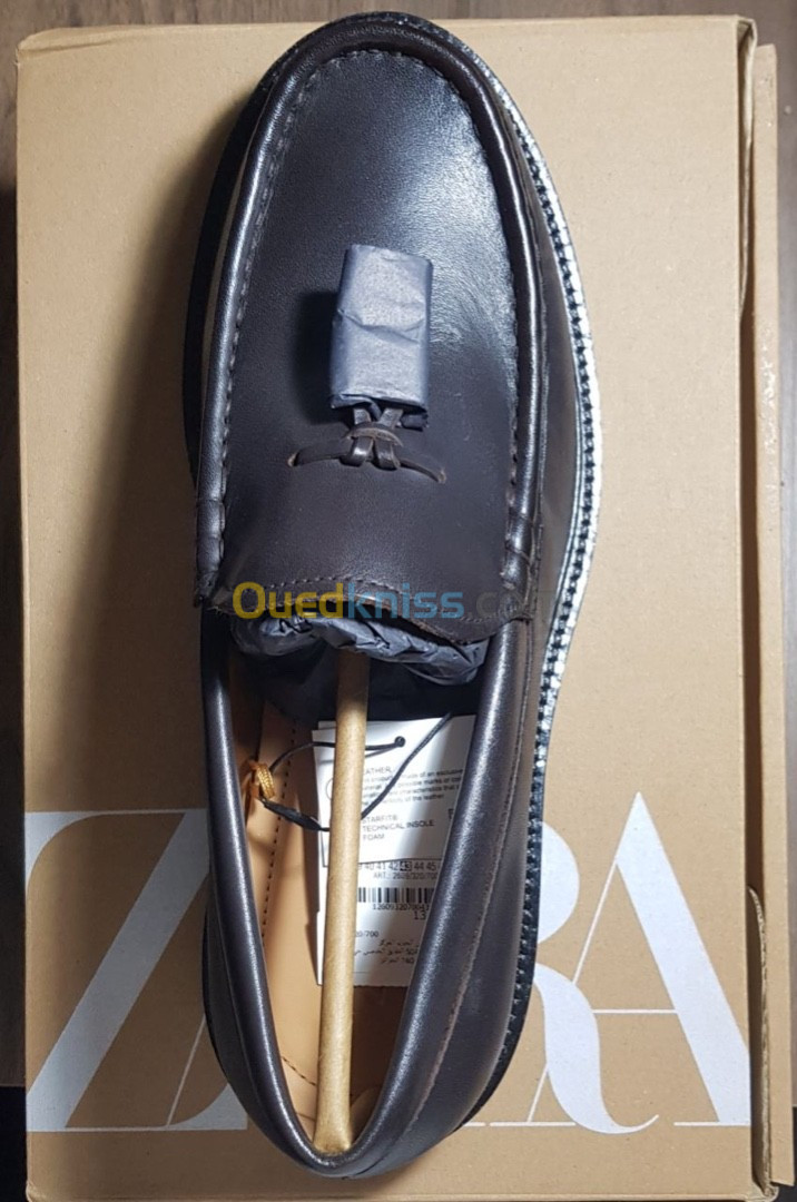 ZARA MOCASSIN CUIR ORIGINAL HOMME LIVRAISON 58 WILAYA