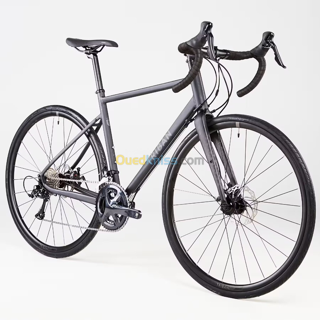 VELO ROUTE CYCLOTOURISTE TRIBAN RC500 NOIR (FREIN DISQUE)