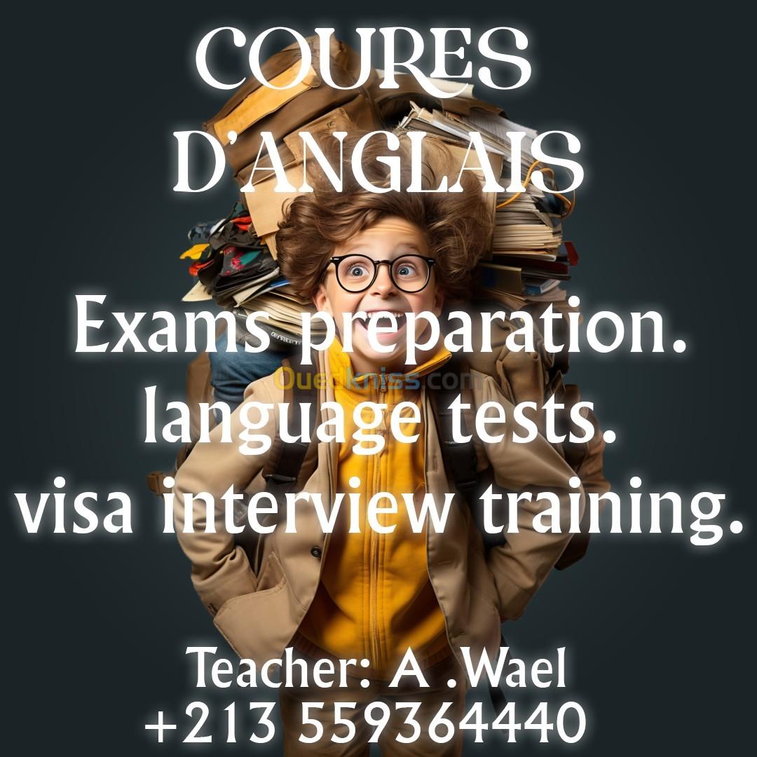 Cours d'Anglais pour etudiant et professionnels En ligne et en presential