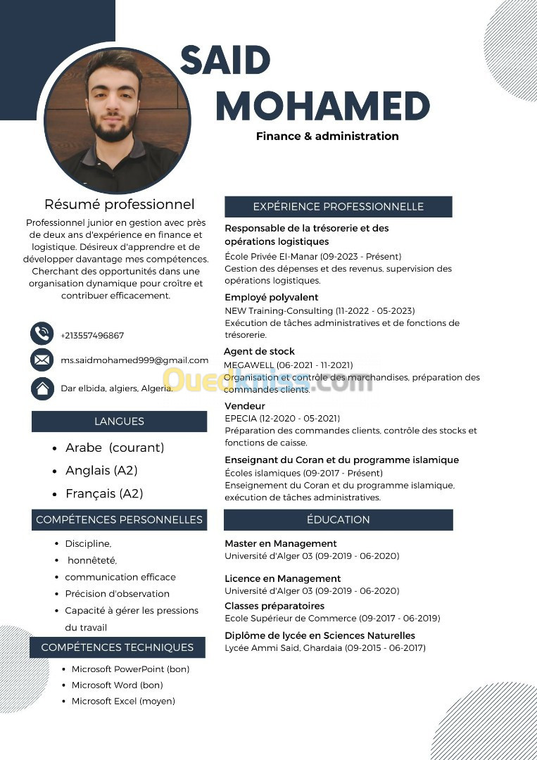 CV professionnel 