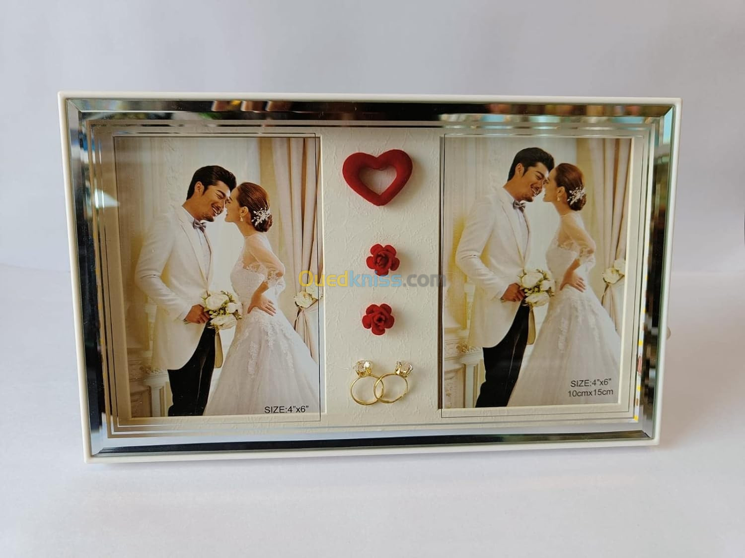 Cadre photo LED, pour couples avec éclairage LED, moments de mariage Souvenirs