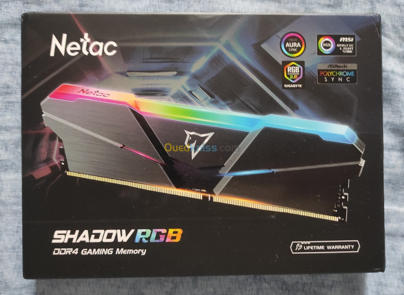 Ram Netac RGB DDR4 (8x2) 16gb - 3600mhz - CL18