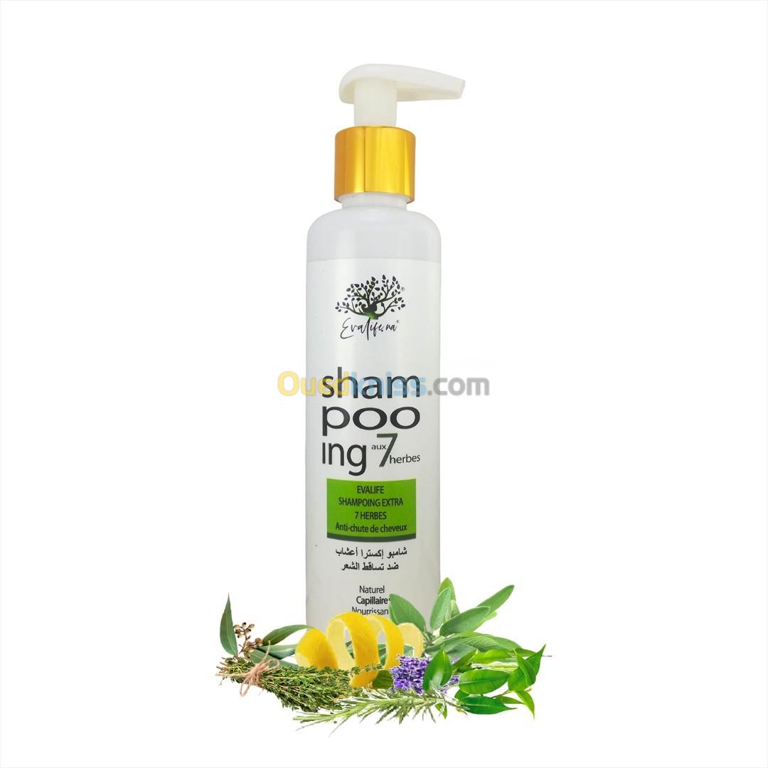 Shampoing Extra 7 herbes Antichute de cheveux 100% naturelle 200 ml