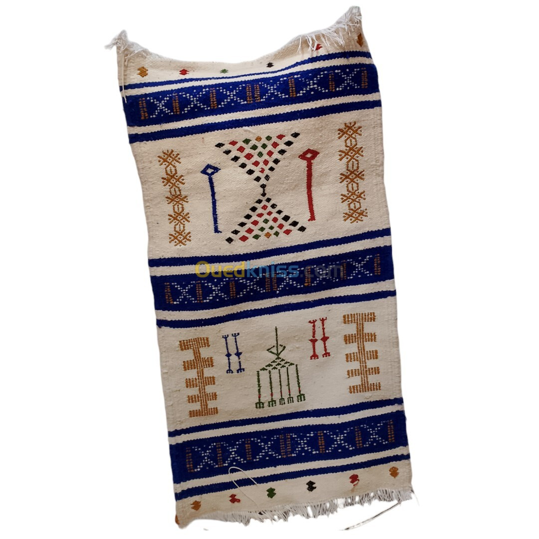 Tapis traditionnel parfait pour votre sol fait main par les gens de Ghardaïa 91 x 47.3 (cm)