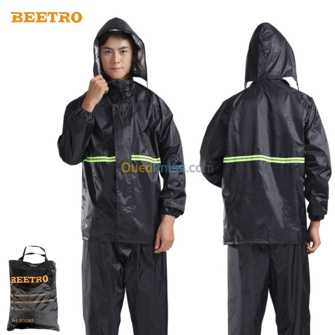 Ensemble De Pluie Imperméable Veste Et Pantalon Beetro TC0293