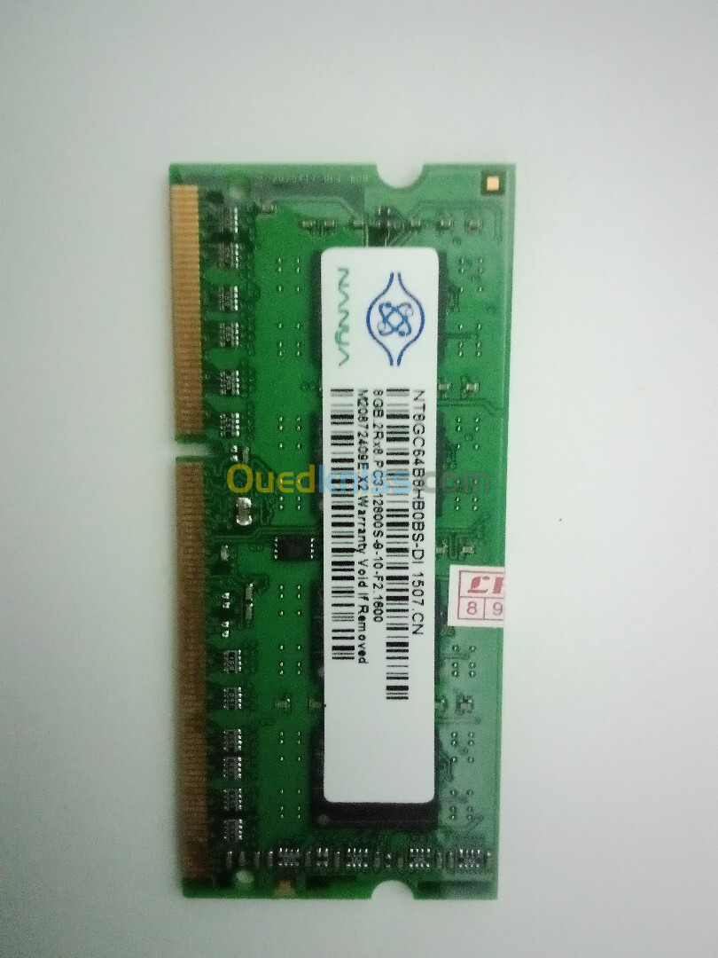 RAM DDR 4 et DDR 3 8GB 