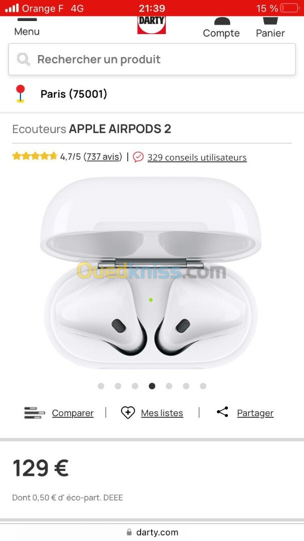 Airpods 2th génération 