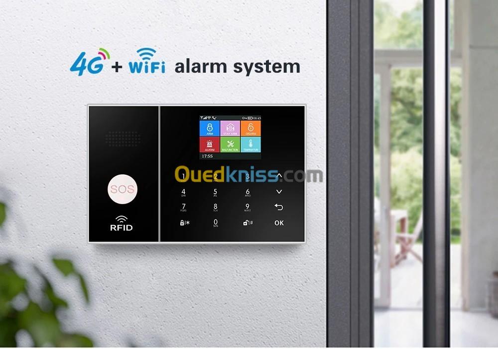 Système D'alarm Alarm GSM WIFI Anti Intrusion 4G Garantie 06 mois ضمان شامل 06 أشهر