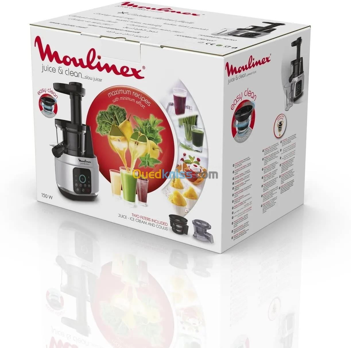 Extracteur de jus Moulinex 150W fruits et légumes 