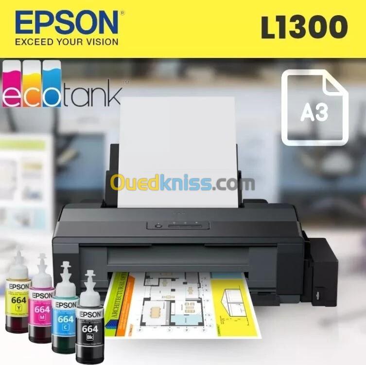 IMPRIMANTE COULEUR EPSON L1300 A3+ AVEC SYSTEME D'ENCRE CONTINUE 108 000 