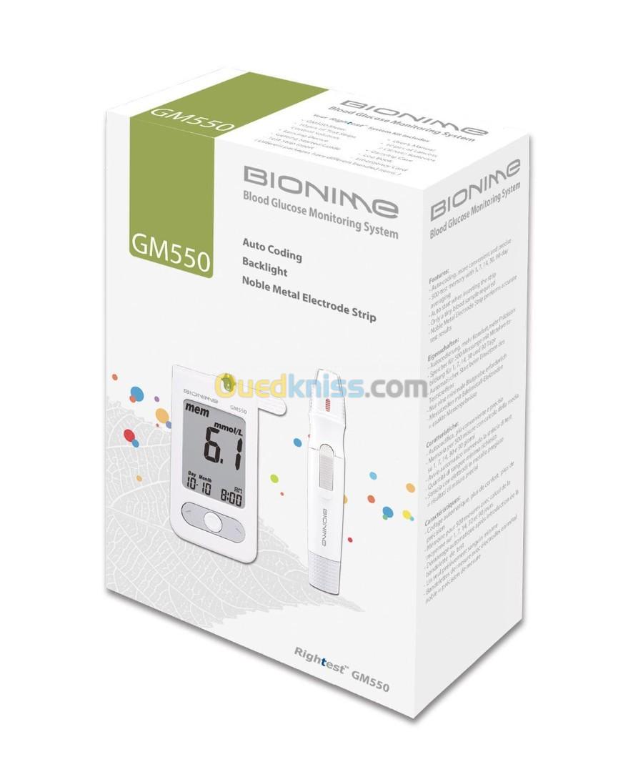 Glucomètre avec stylo autopiqueur - GM550 - BIONIME