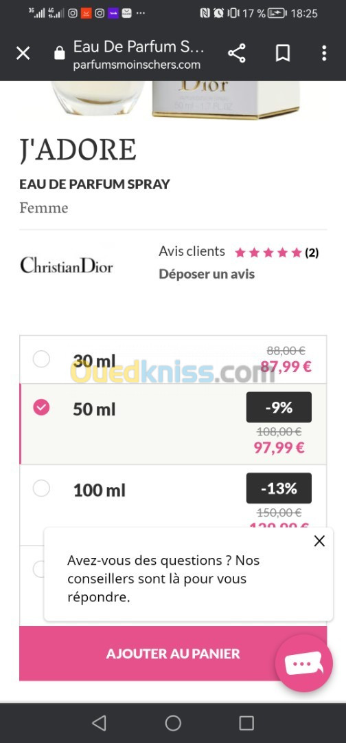 J'adore de Christian Dior 