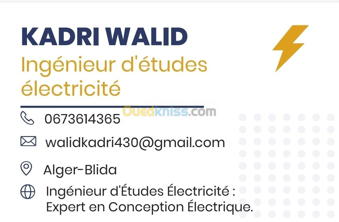 Ingénieur d'Études Électrique Expérimenté Disponible pour Sous-Traitance