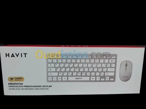 COMBO CLAVIER SOURIS SANS FIL HAVIT KB221 GCM