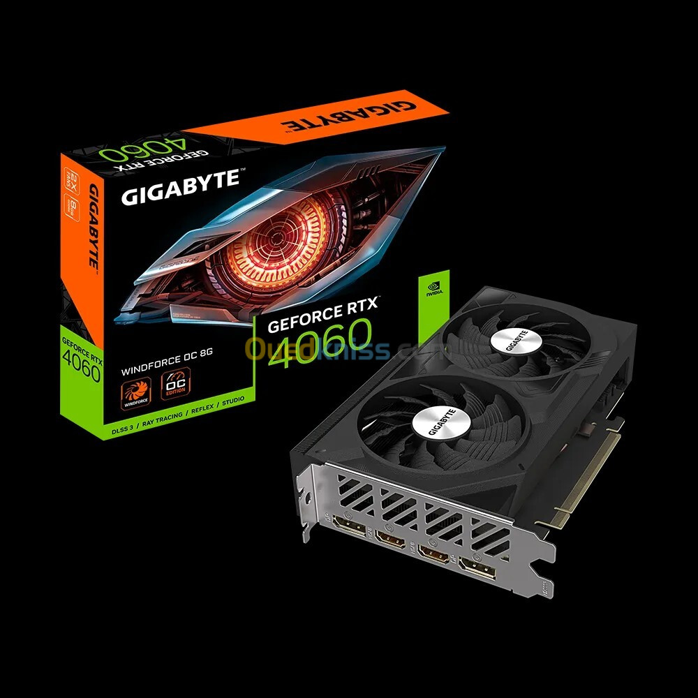 VGA GIGABYTE RTX 4060 WINDFORCE 8GB OC