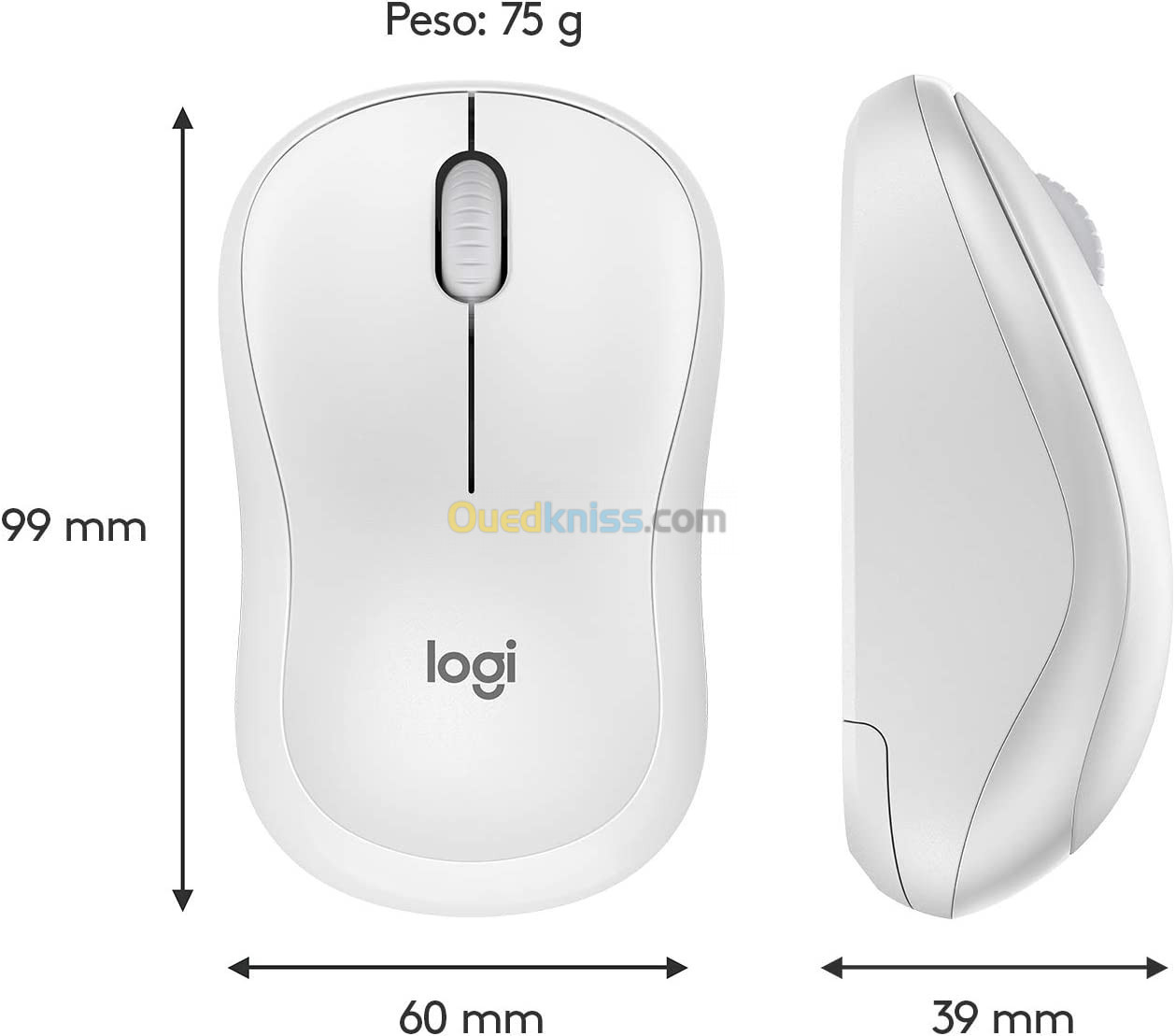 SOURIS LOGITECH SANS FIL SILENT M220 ROSE /BLANCHE - Alger Algeria