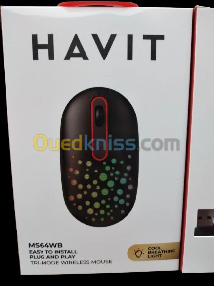 SOURIS HAVIT SANS FIL MS64GT RECHARGEABLE BLEU