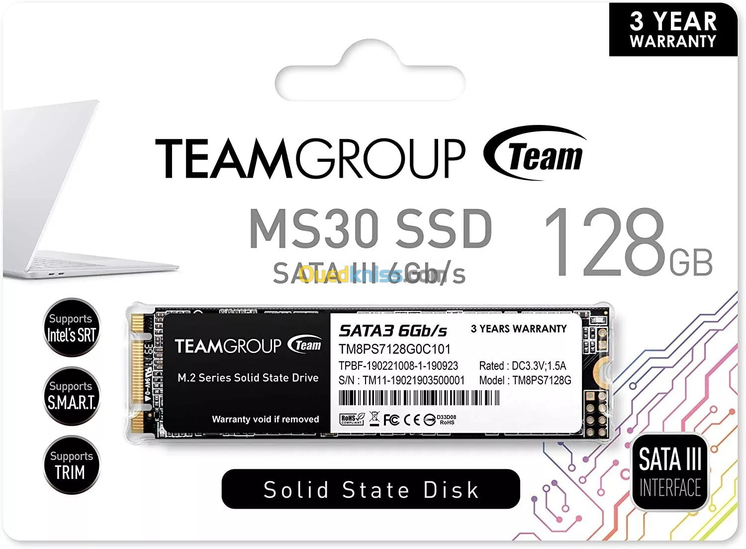 DISQUE SSD M2 TEAMGROUP MS30 128GB