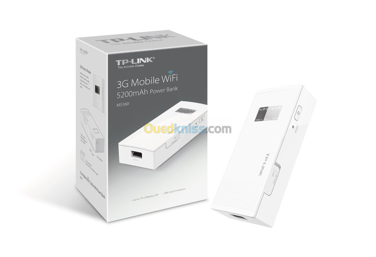 ROUTEUR 4G TP LINK M5360 + POWER BANK 5200MAH