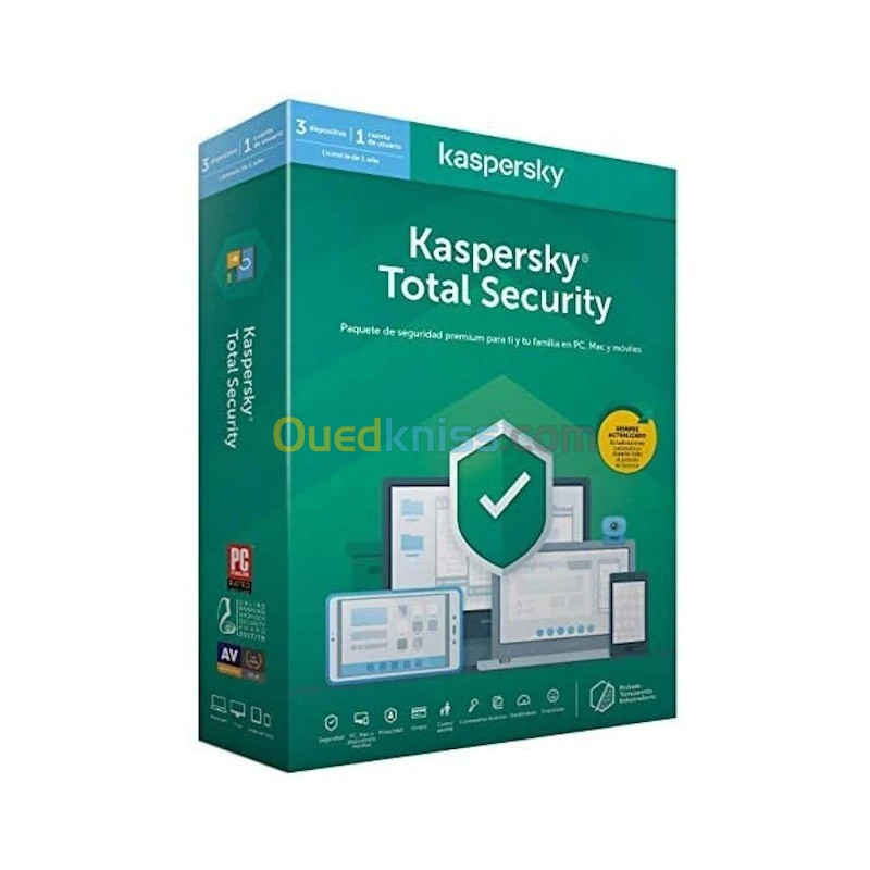 ANTIVIRUS KASPERSKY 3 PC TOTAL 2020