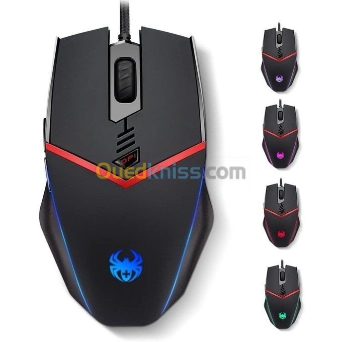 SOURIS GAMING ZELOTES AVEC FIL C13| CAPSYS SOURIS USB GAMING ZELOTES C13