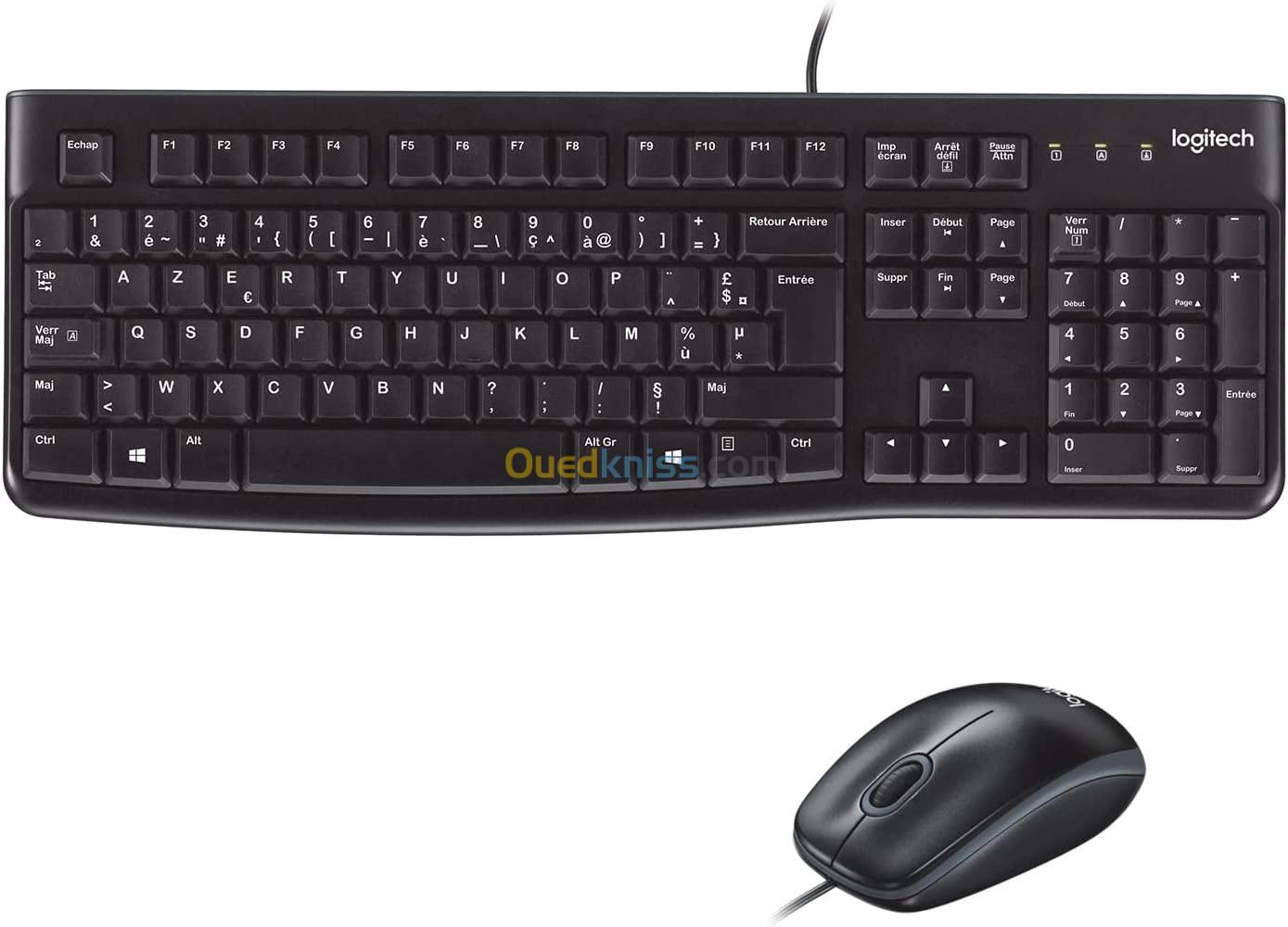 COMBO CLAVIER SOURIS LOGITECH MK120 FILAIRE