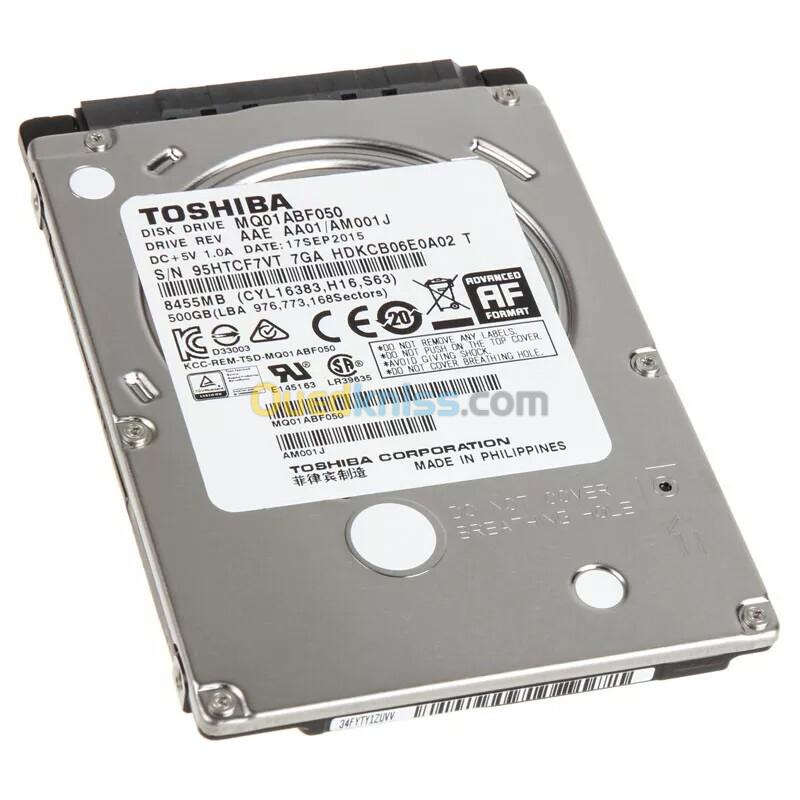 DISQUE INTERNE HDD TOSHIBA 500GB 2.5