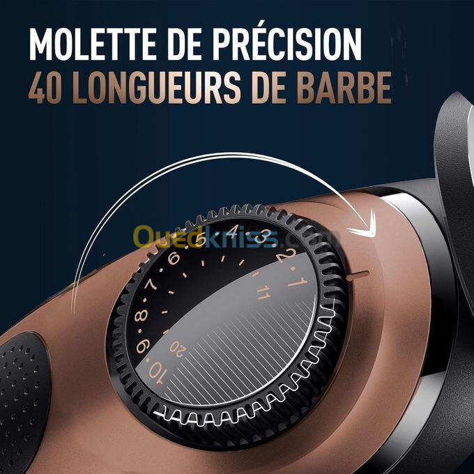 Gillette Tondeuse A Barbe Électrique - King C. Gillette PRO - 40 Réglages De Longueur