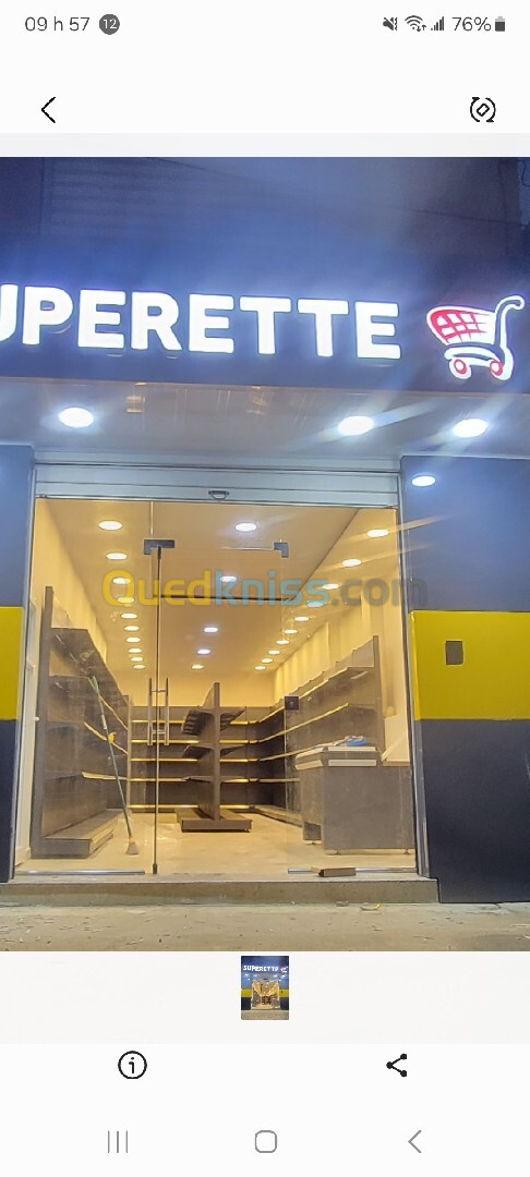 Matériel  superette للبيع سوبيرات بكل لوازمها