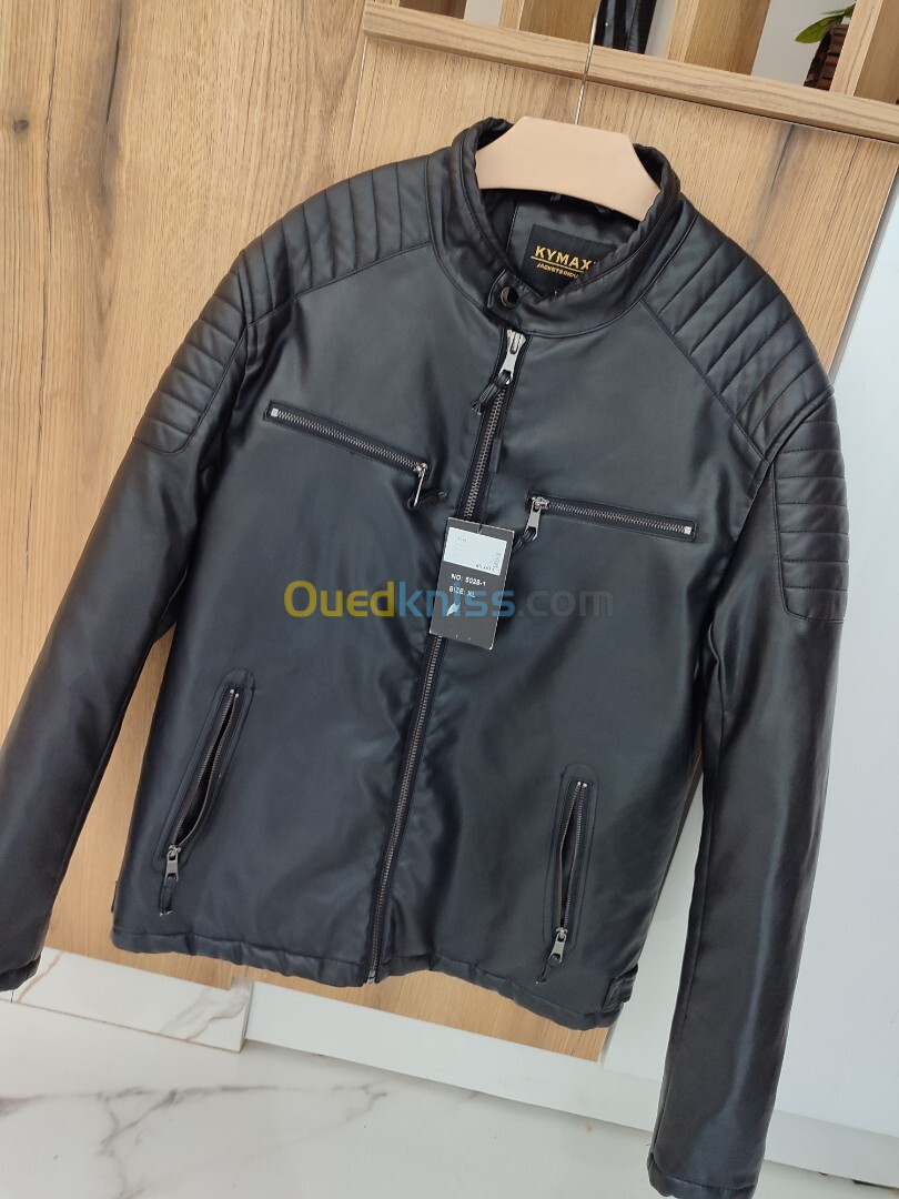 Veste cuir noir 