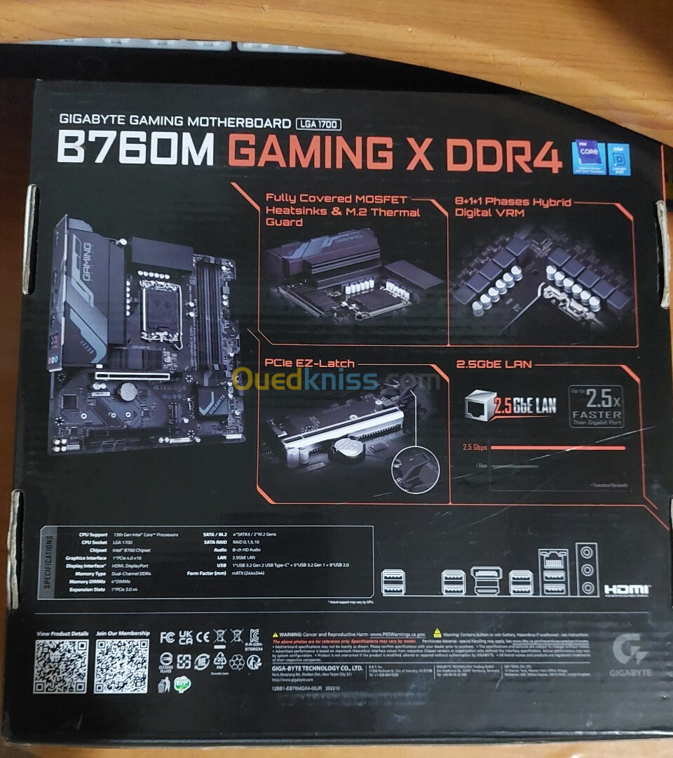 Gigantesque B760M Gaming x DDR4